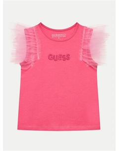 Блузка стандартного кроя, розовый Guess