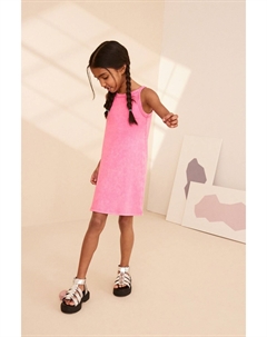 Платье-Борцовка из джерси в рубчик (3–16 лет), розовый Next