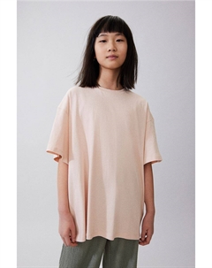 Футболка оверсайз из хлопкового трикотажа, розовый H&m
