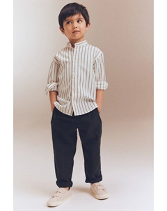 Рубашка дедушка из хлопка, белый H&m