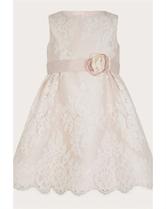 Платье Валерия детское с кружевом, розовый Monsoon