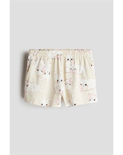 Шорты из бумажного пакета с узором, бежевый H&m