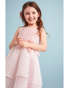 Платье Audrey из органзы в горошек, розовый Monsoon