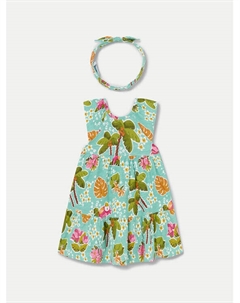 Платье стандартного кроя, зеленый Mayoral