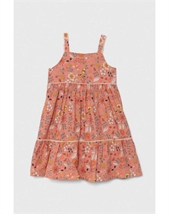 Платье из хлопка для маленькой девочки, оранжевый Zippy