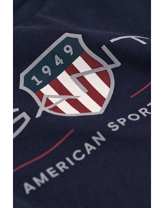 Детская футболка Archive Shield с длинными рукавами, синий Gant