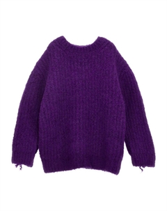 Свитер с бахромой, фиолетовый Douuod kids