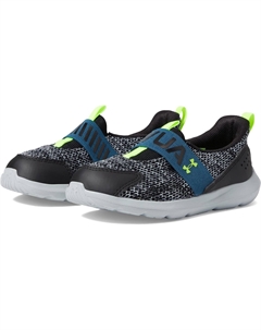 Кроссовки Surge 3 Slip-On, цвет Black/Static Blue/Lime Surge Under armour