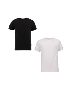 Футболка с овальным вырезом - 2 шт, черный Levi's®