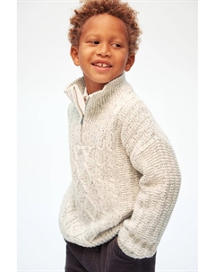 Свитер на молнии, бежевый H&m