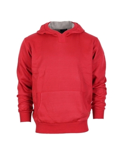 Вязаный пуловер с капюшоном и бархатной подкладкой для мальчиков, красный Gioberti