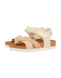 Походные сандалии CON GLITTER Y TRENZADO EN RAFIA, нюдовый Gioseppo