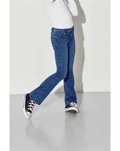 Джинсы с расклешенными штанинами и регулируемой талией, синий Only