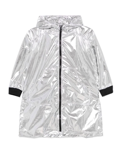 Пальто с эффектом металлик, серебряный Andorine