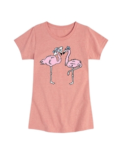 Футболка Girly Flamingos для девочек 7–16 лет, розовый Licensed character