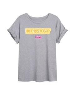 Детская струящаяся футболка Barbie The Movie Kenrgy, серый Licensed character