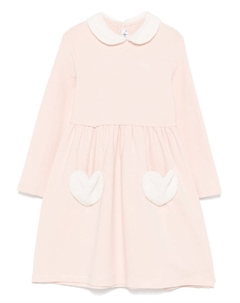 Платье с вышитым логотипом, розовый Il gufo