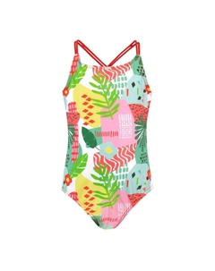 Купальник с тропическим узором, розовый Harry bear