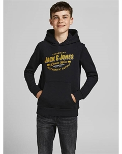 Пуловер с капюшоном, черный Jack & jones