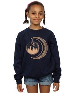 Толстовка Хогвартса с Луной, темно-синий Harry potter