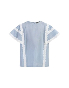Блузка, цвет hellblaue dünne streifen Dreimaster