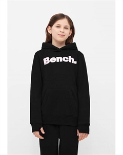 Пуловер с капюшоном, черный Bench