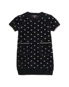 Платье из необычной пряжи, черный Imoga