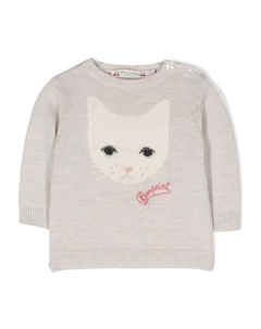 Джемпер вязки интарсия, серый Bonpoint