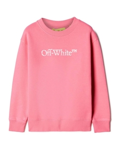 Kids толстовка с логотипом, розовый Off-white