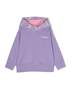 Худи Astro Paisley из джерси, фиолетовый Palm angels kids
