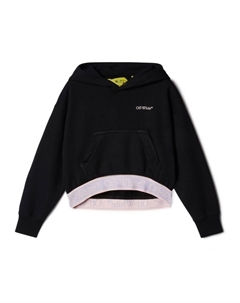 Kids худи Bookish с логотипом, черный Off-white