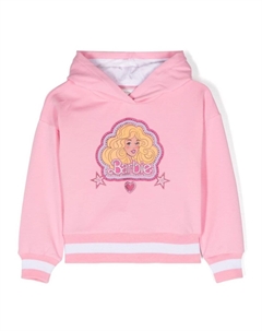 Худи с графичным принтом из коллаборации с Barbie, розовый Monnalisa