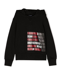 Худи с логотипом, черный Dsquared2
