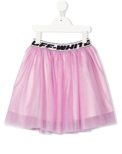 Kids юбка с вышитым логотипом, розовый Off-white