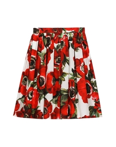 Dolce & Gabbana юбка с цветочным принтом, красный Dolce&gabbana
