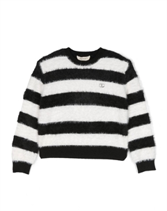 Фактурный джемпер в полоску, белый Twinset