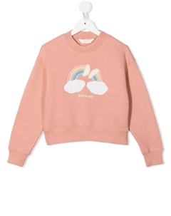 Джемпер с принтом, розовый Palm angels kids