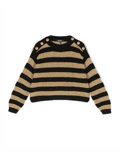 Kids джемпер в полоску, черный Balmain