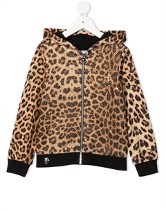 Худи с леопардовым принтом, нейтральный цвет Philipp plein