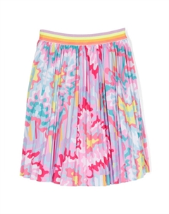 Юбка с абстрактным принтом, розовый Billieblush
