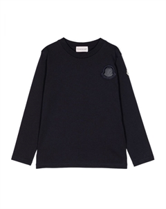 Толстовка с вышитым логотипом, синий Moncler enfant