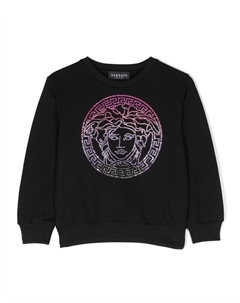 Kids толстовка с принтом Medusa-Head, черный Versace