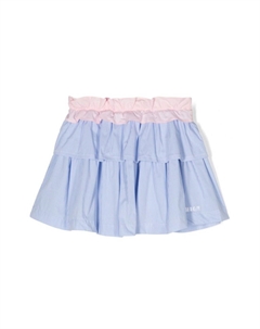 Поплиновая юбка в полоску, синий Msgm kids