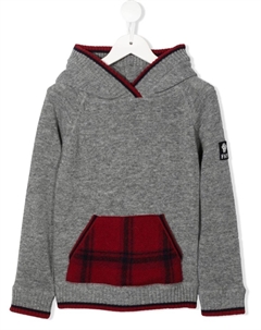 Худи с нашивкой-логотипом, серый Fay