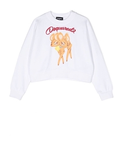 Джемпер с принтом, белый Dsquared2
