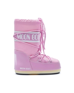 Дутые сапоги Icon на шнуровке, розовый Moon boot kids