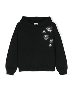 Худи с вышивкой пайетками, черный Andorine