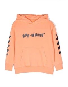 Kids худи с логотипом, оранжевый Off-white