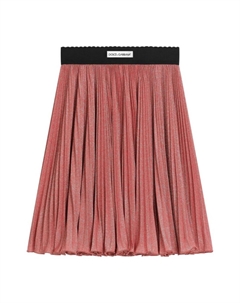 Плиссированная юбка А-силуэта, розовый Dolce&gabbana