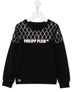 Толстовка со стразами, черный Philipp plein